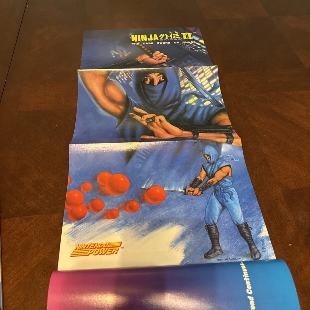 Nintendo Power Strategy Guide vol. SG2/NP15 Ninja Gaiden II‎ W/ Poster